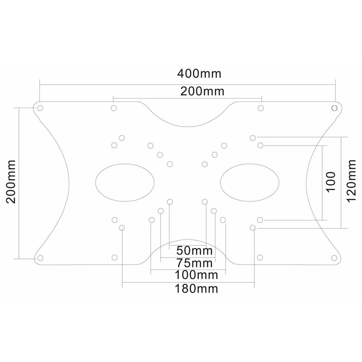 Wall Plate Neomounts FPMA-VESA400 35 kg, Neomounts, Electronics, TV, Video and home cinema, wall-plate-neomounts-fpma-vesa400-35-kg, Brand_Neomounts, category-reference-2609, category-reference-2911, category-reference-2931, cinema and television, Condition_NEW, entertainment, ferretería, Price_20 - 50, RiotNook